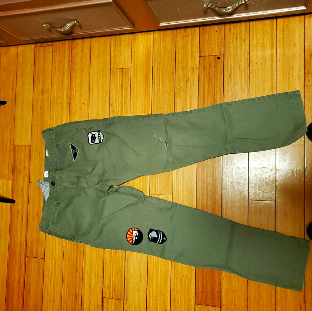 Military style patch pants DEAL